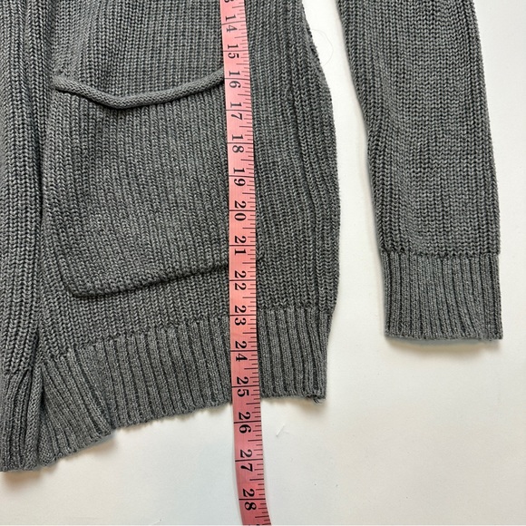 Women’s XS Universal Thread Gray Knit Open Front Cardigan Sweater - Picture 3 of 6